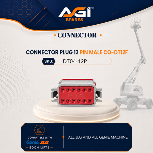 CONNECTOR PLUG 12 PIN MALE CO-DT12F