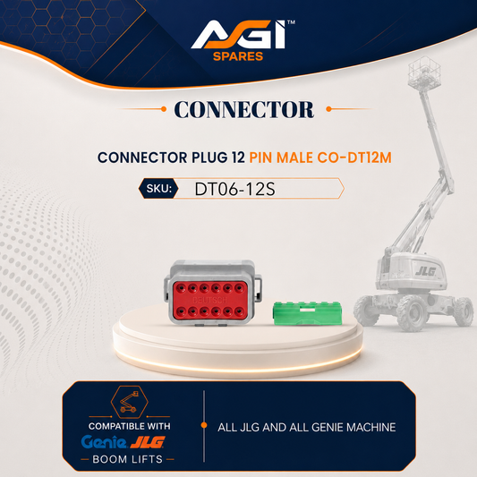 CONNECTOR PLUG 12 PIN MALE CO-DT12M