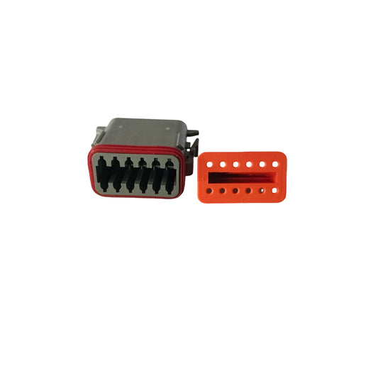 CONNECTOR PLUG 12 PIN MALE CO-DT12M